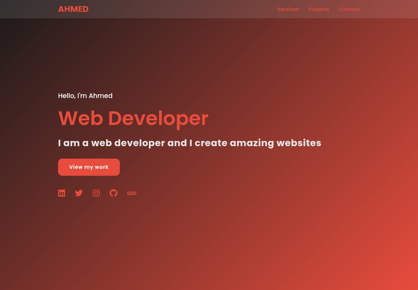 portfolio-template 网站模板截图