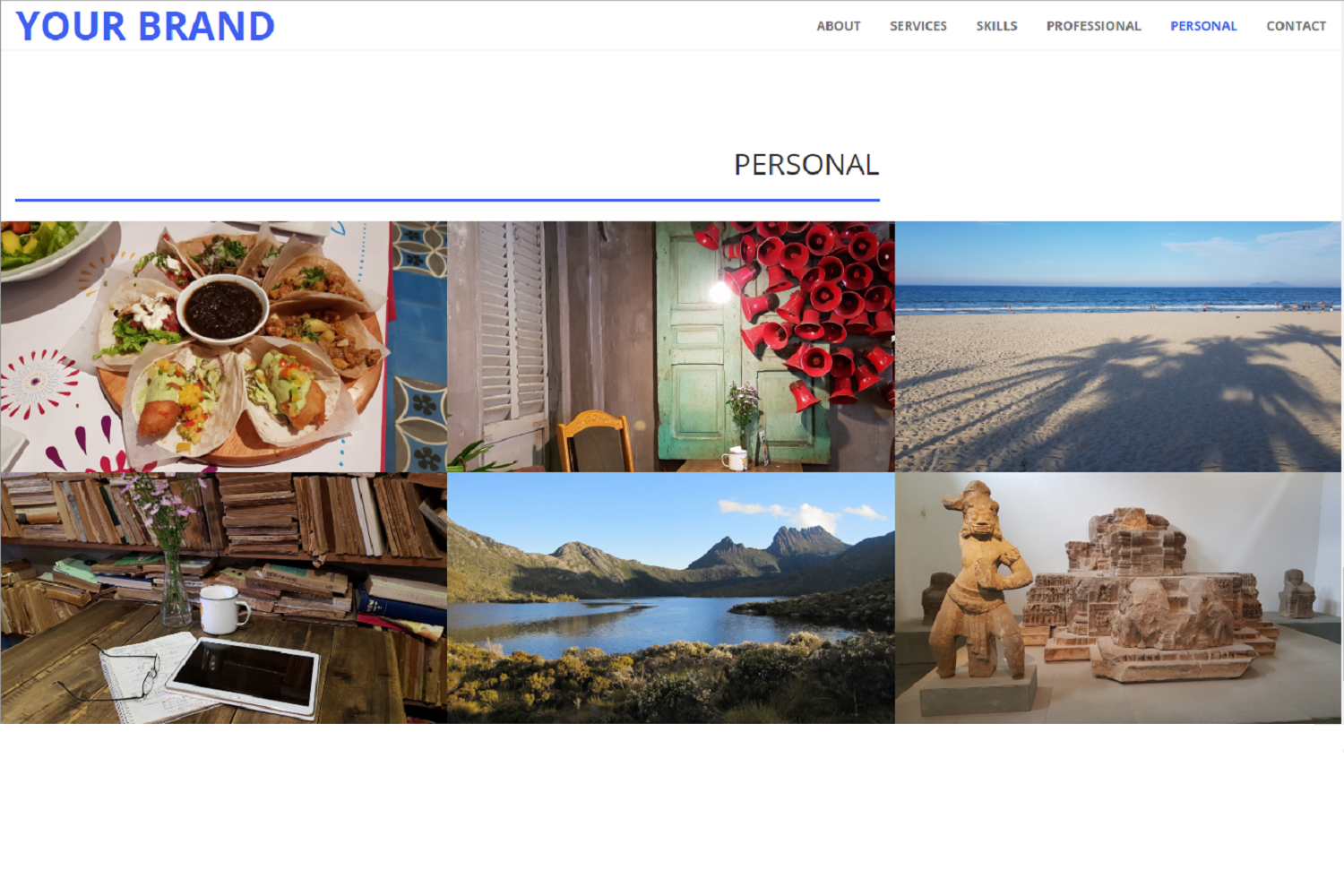 hugo-myportfolio-theme 网站模板截图