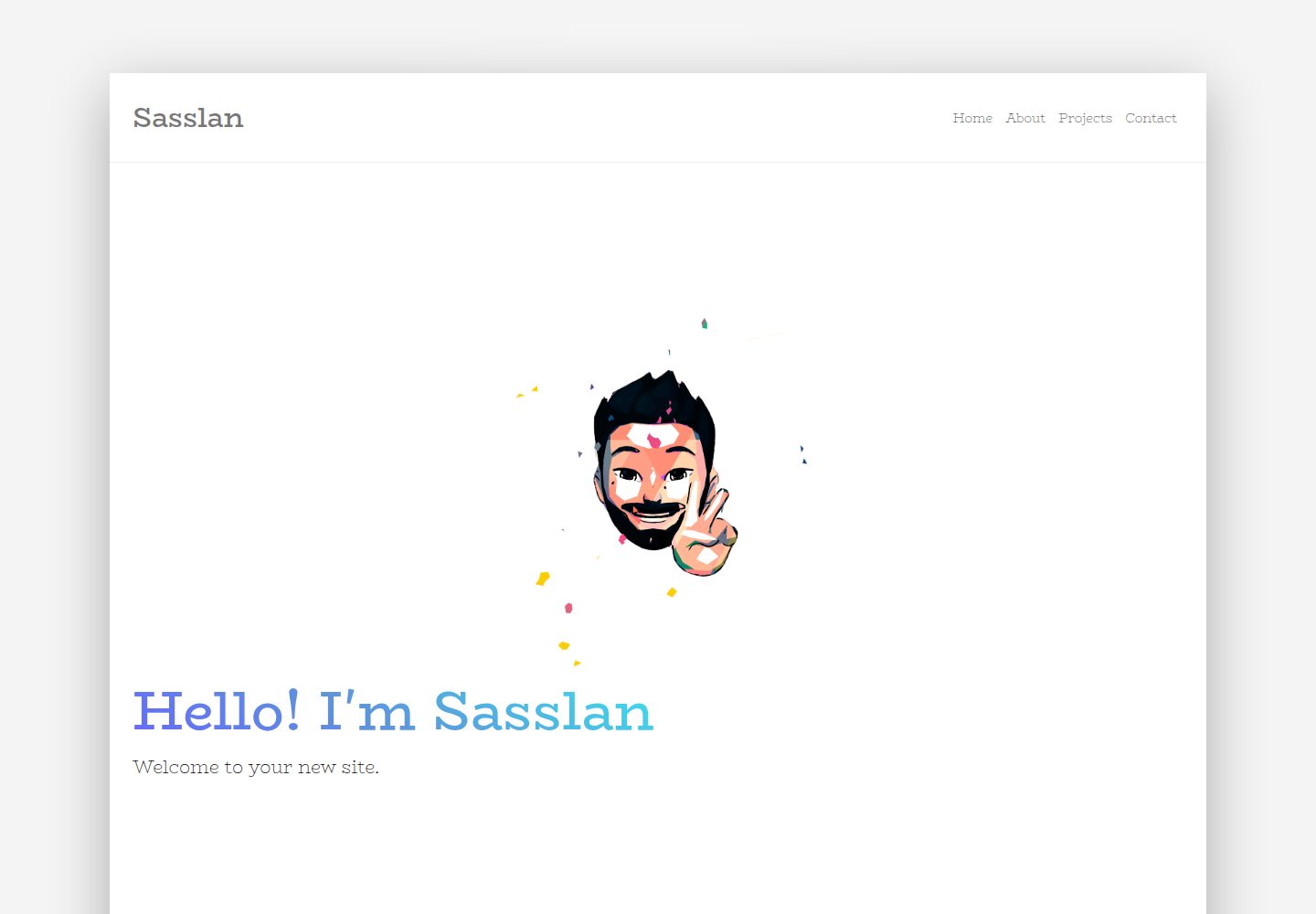 gatsby-starter-sasslan 网站模板截图
