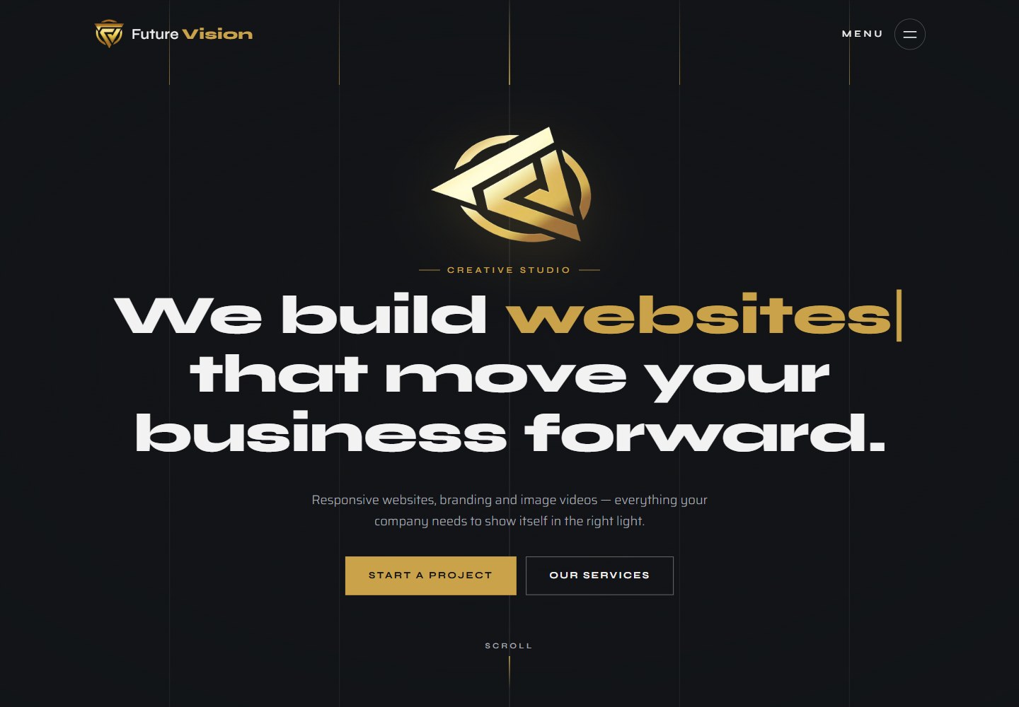 creative-agency-template · 桌面端首页