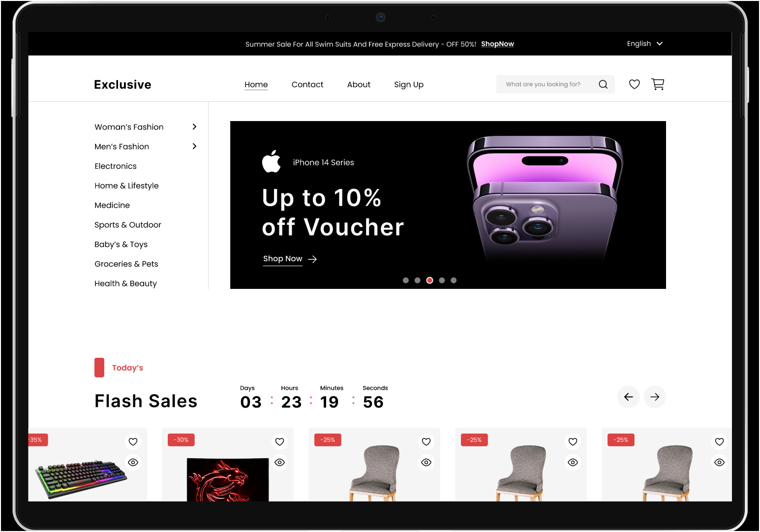 E-Commerce-Template 网站模板截图