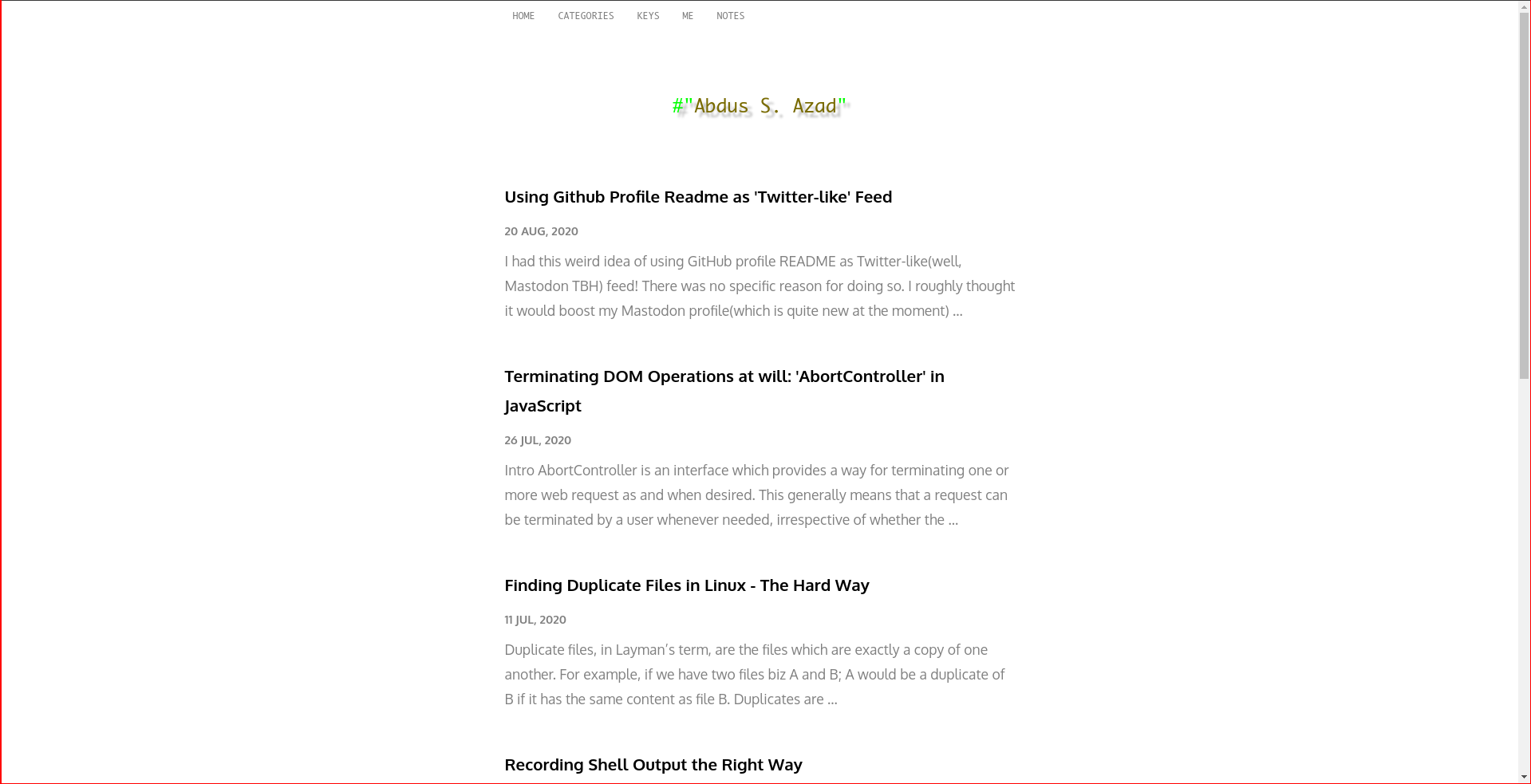 hugo-theme-fiber 网站模板截图