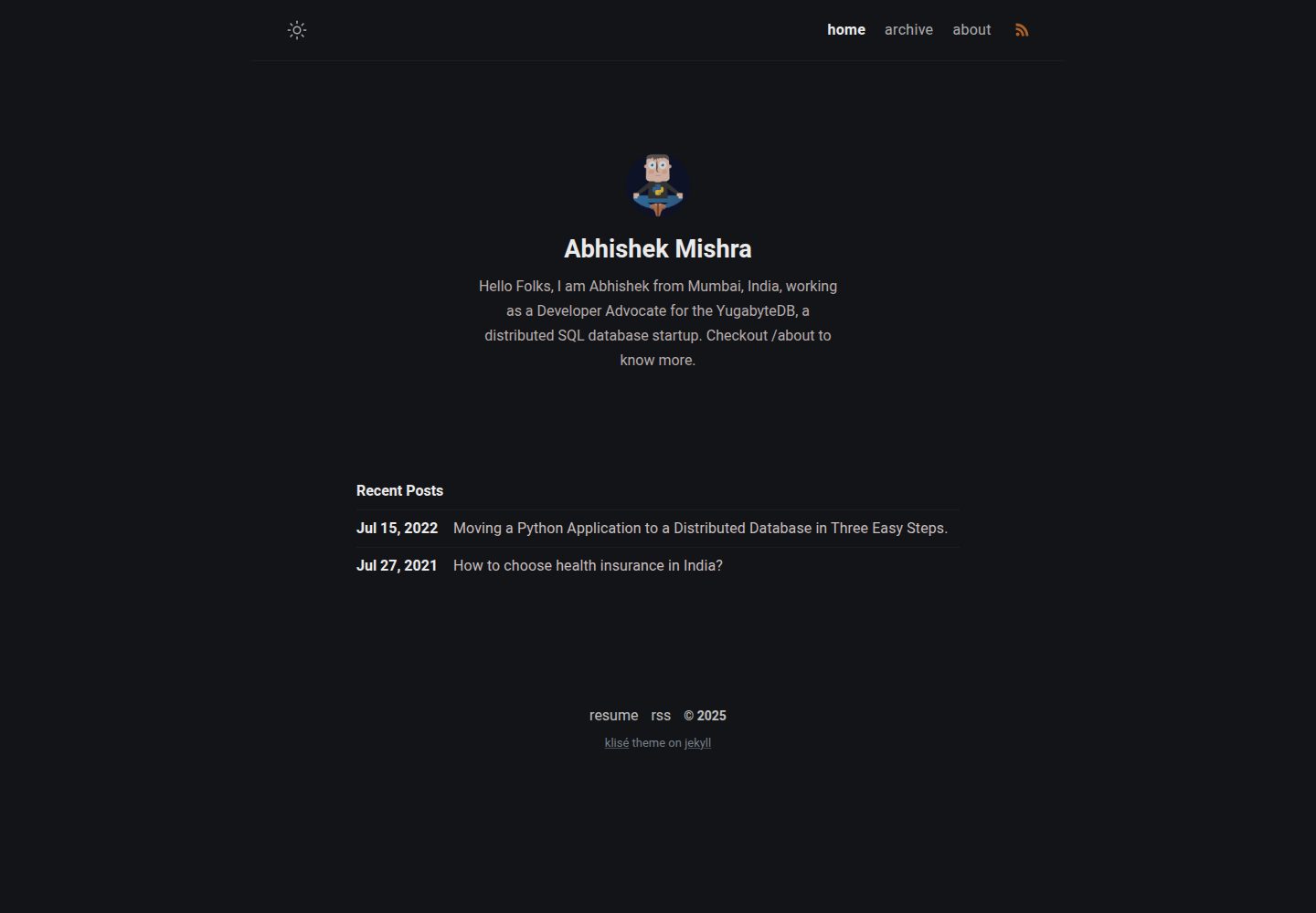 Jekyll-site 网站模板截图