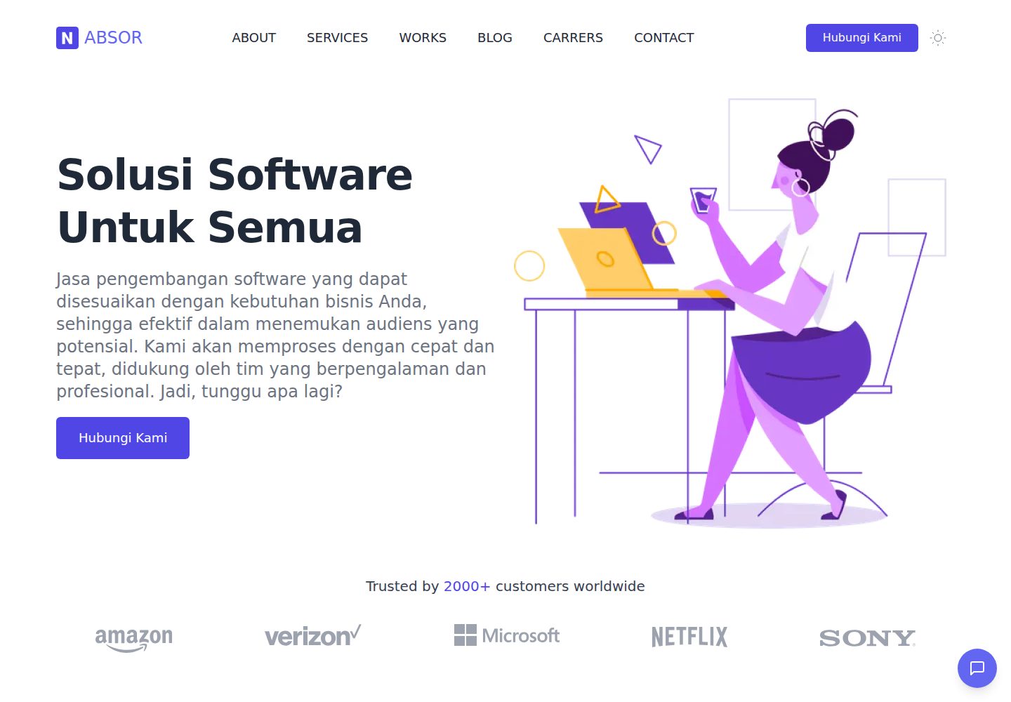 landing-page 网站模板截图