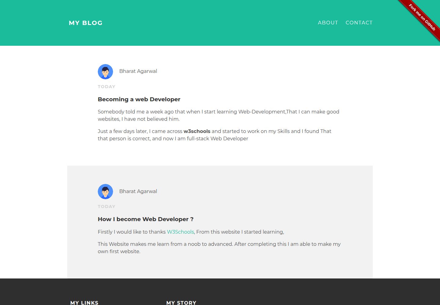 blogTemplate 网站模板截图