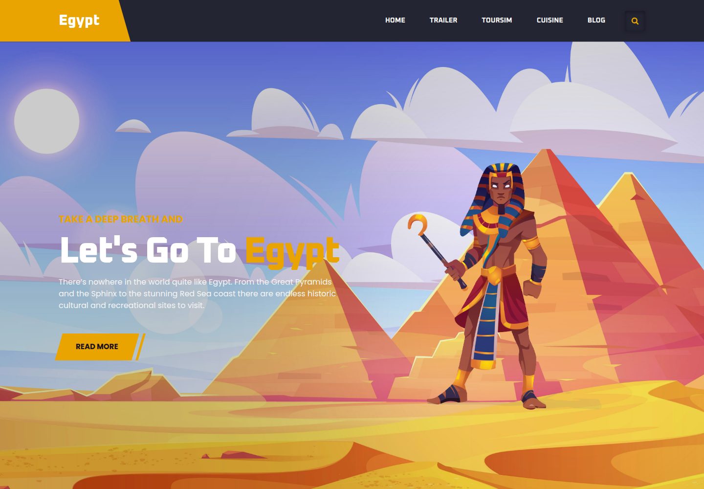 Egyptour 网站模板截图
