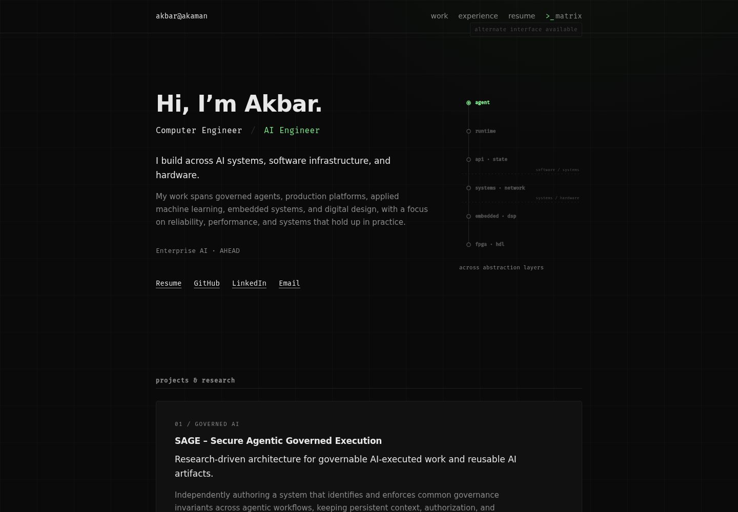 portfolio-website 网站模板截图