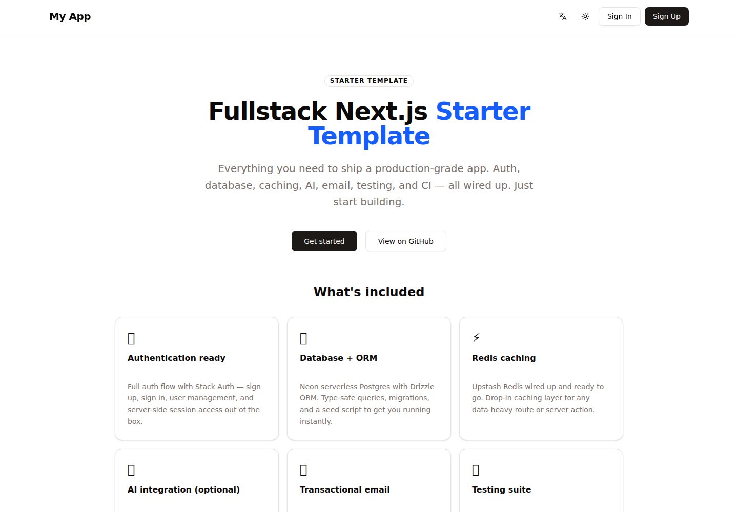 next-app-template-demo · 桌面端首页