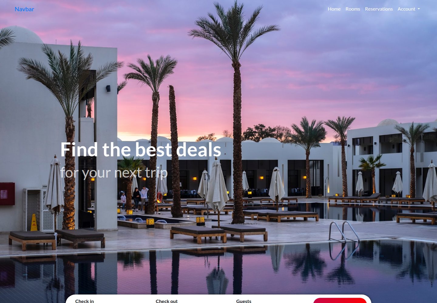 hotel-management-website-template 网站模板截图