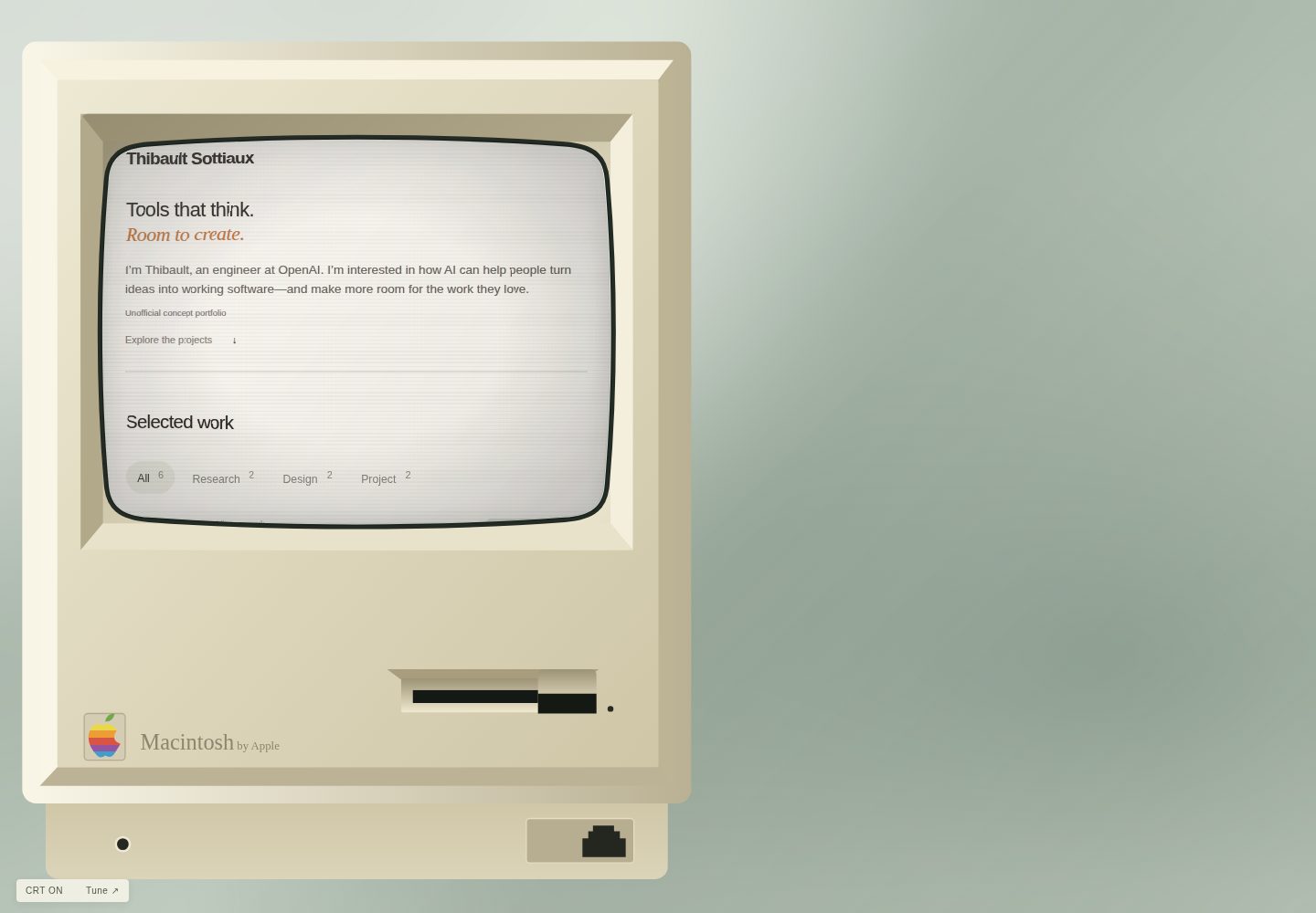 retro-portfolio 网站模板截图