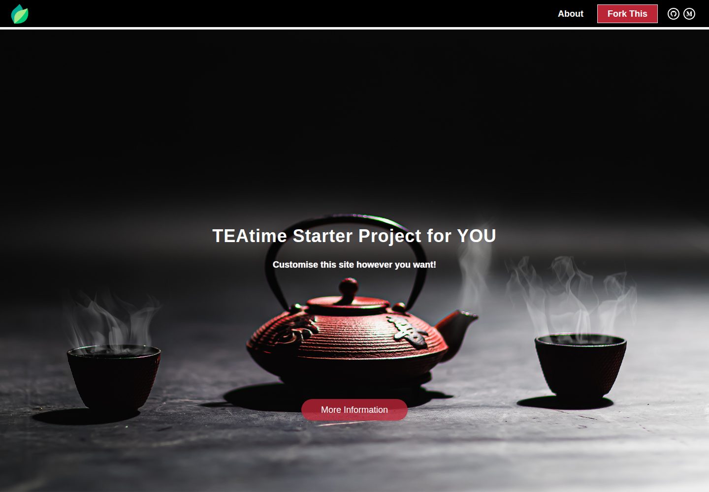 teatime-starter 网站模板截图