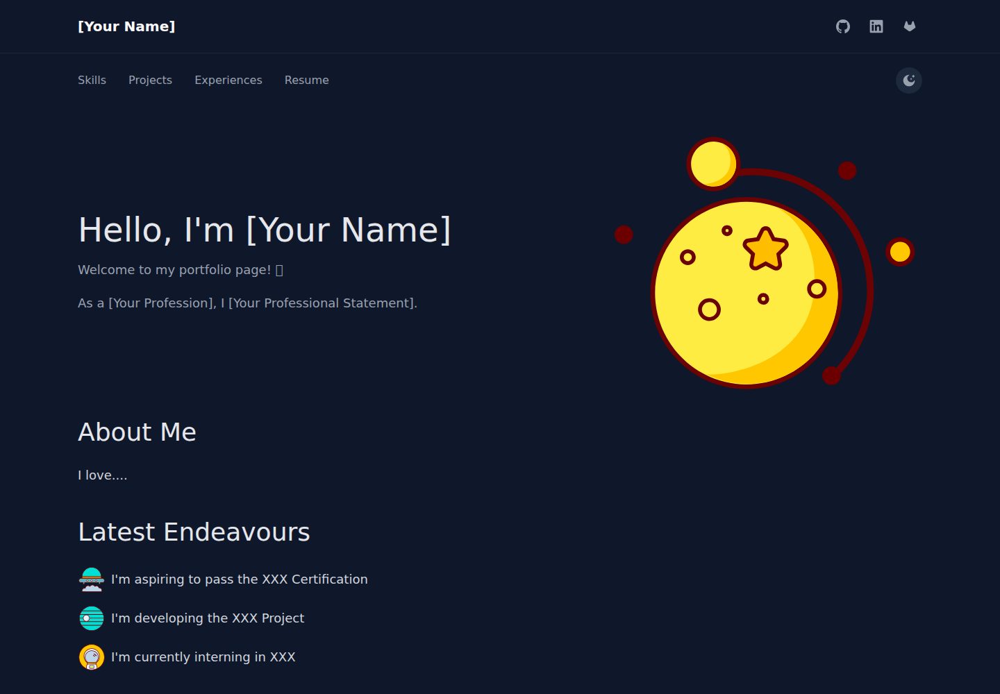 NocturnalProject 网站模板截图