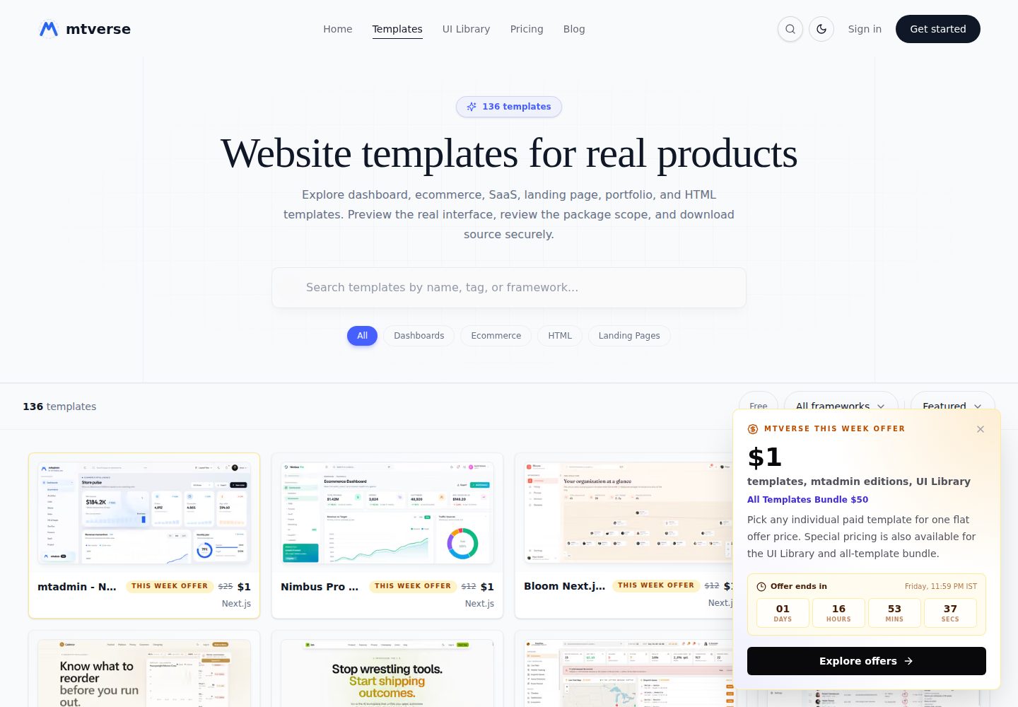 admin-dashboard-template 网站模板截图