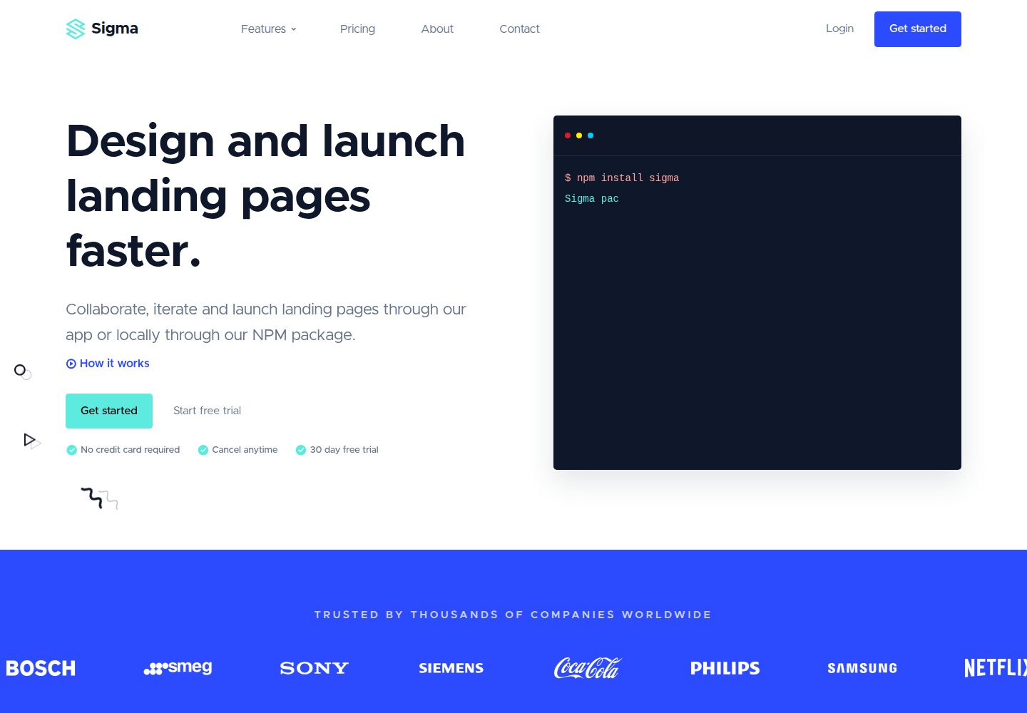 sigma-html-bootstrap 网站模板截图