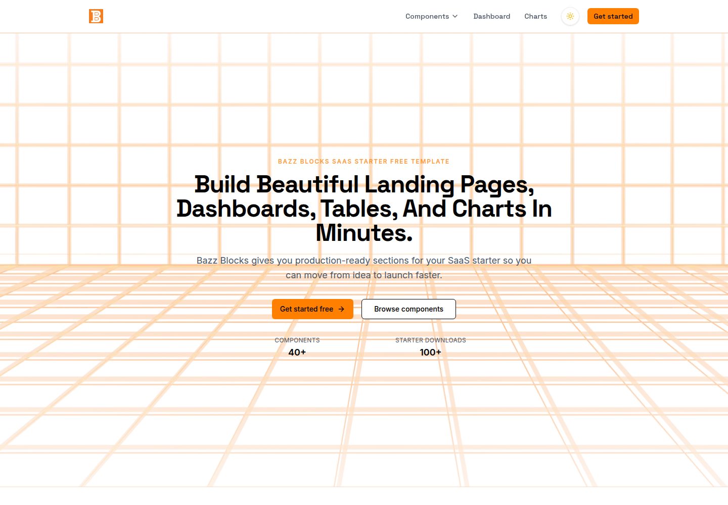 bazz-blocks-saas-starter 网站模板截图