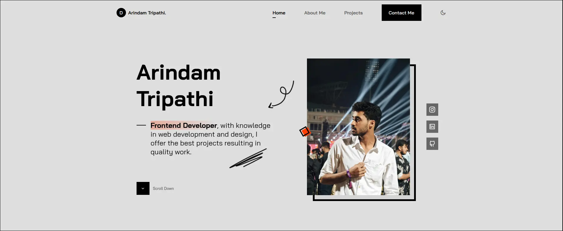 responsive-portfolio 网站模板截图