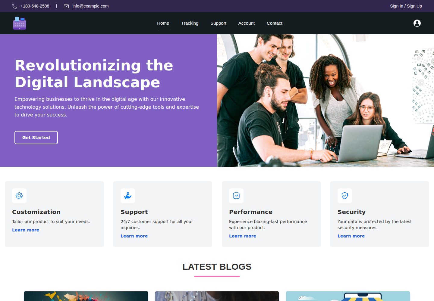 NextJS-Landing-Page-Template-Codewave 网站模板截图