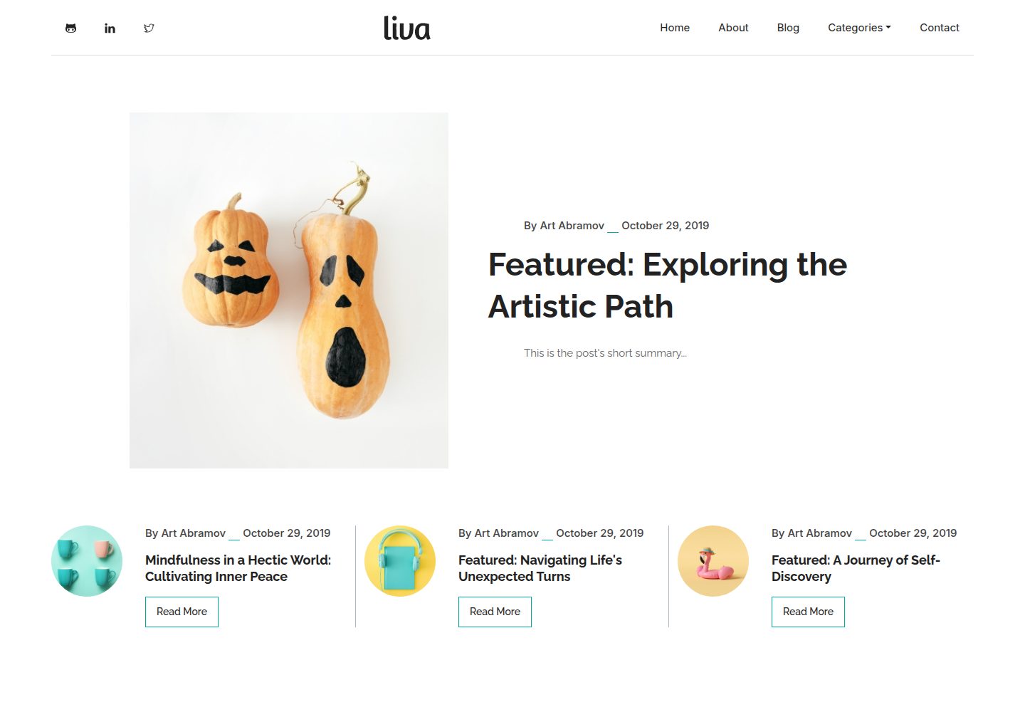 liva-nextjs 网站模板截图