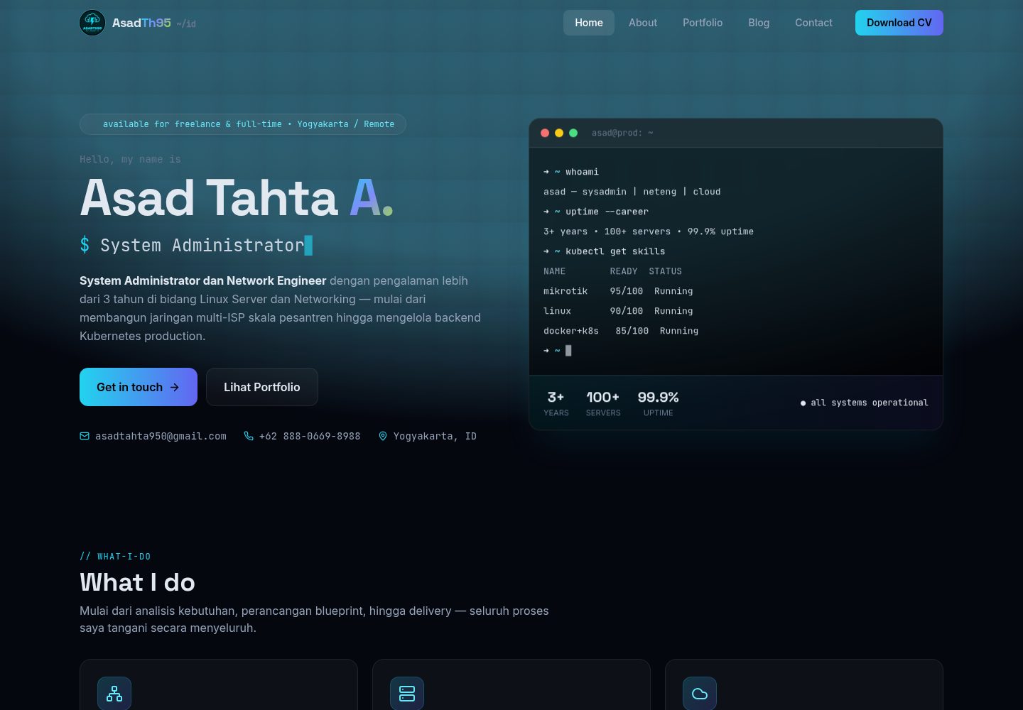 laravel-prod-starter · Desktop homepage