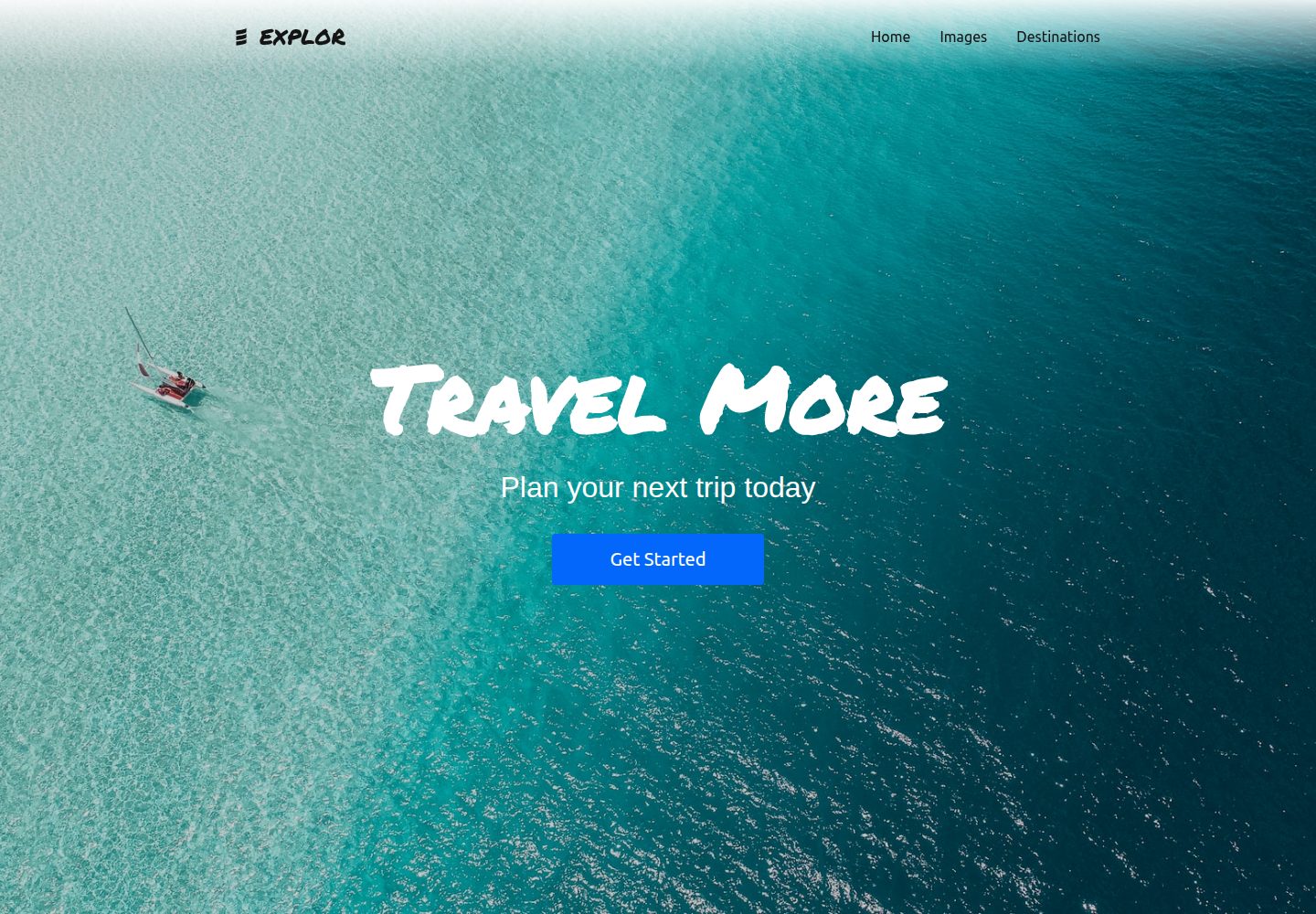 Gatsby-Explor-v1 · Desktop homepage
