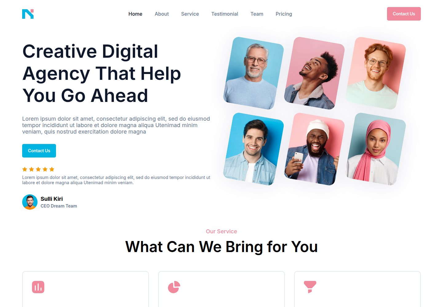 nagency 网站模板截图