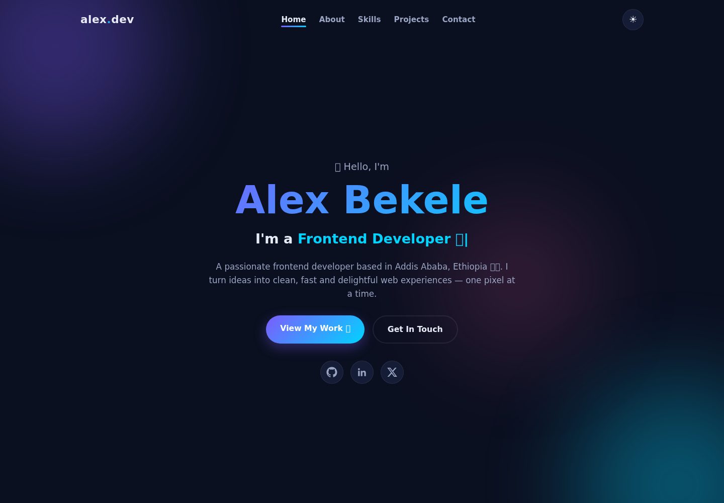portfolio-website 网站模板截图
