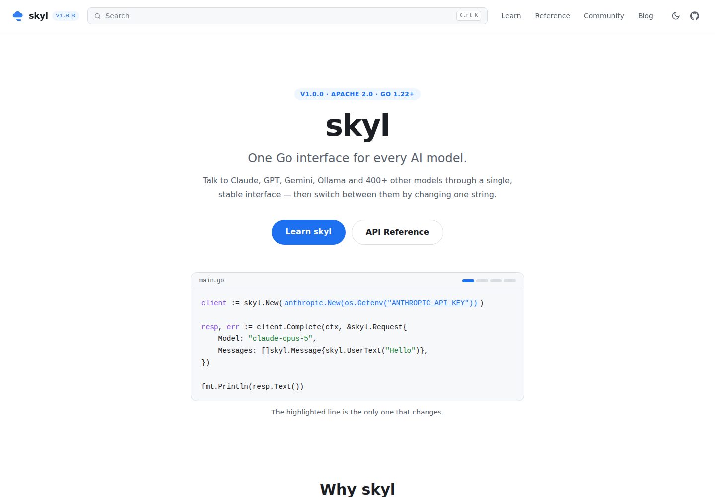 skyl_docs 网站模板截图