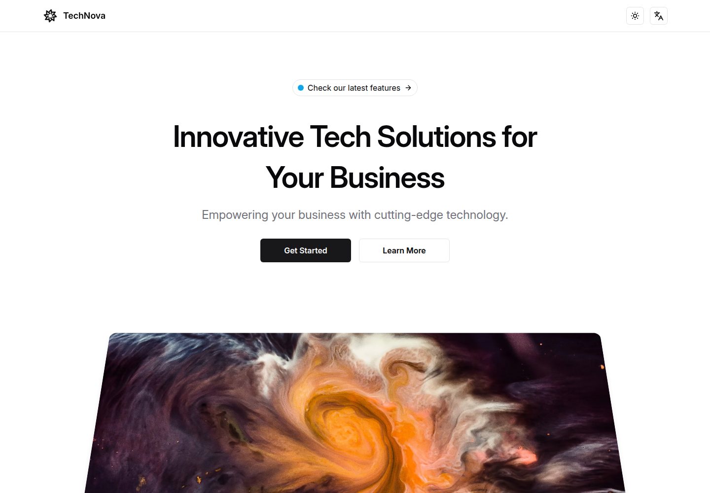 technova 网站模板截图