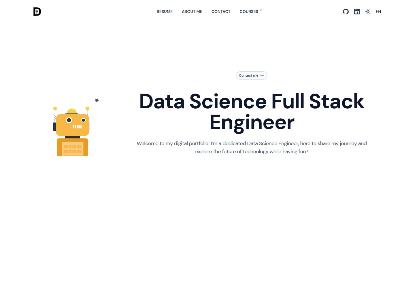 ai-resume-portfolio 网站模板截图