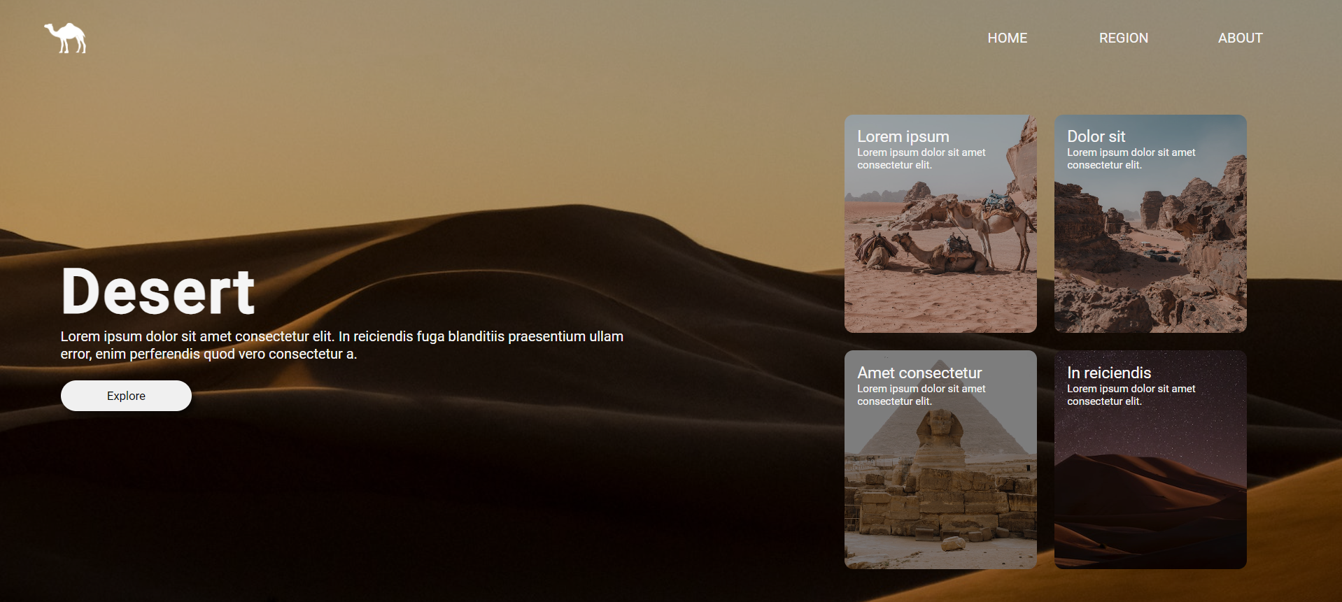 sahara-website 网站模板截图