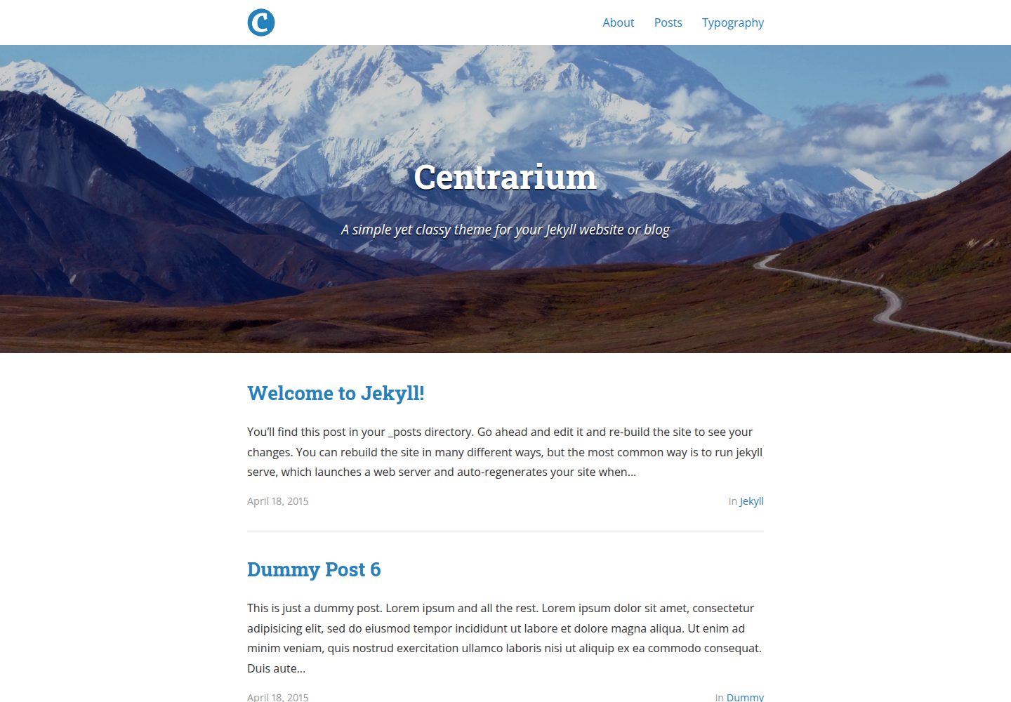 centrarium 网站模板截图