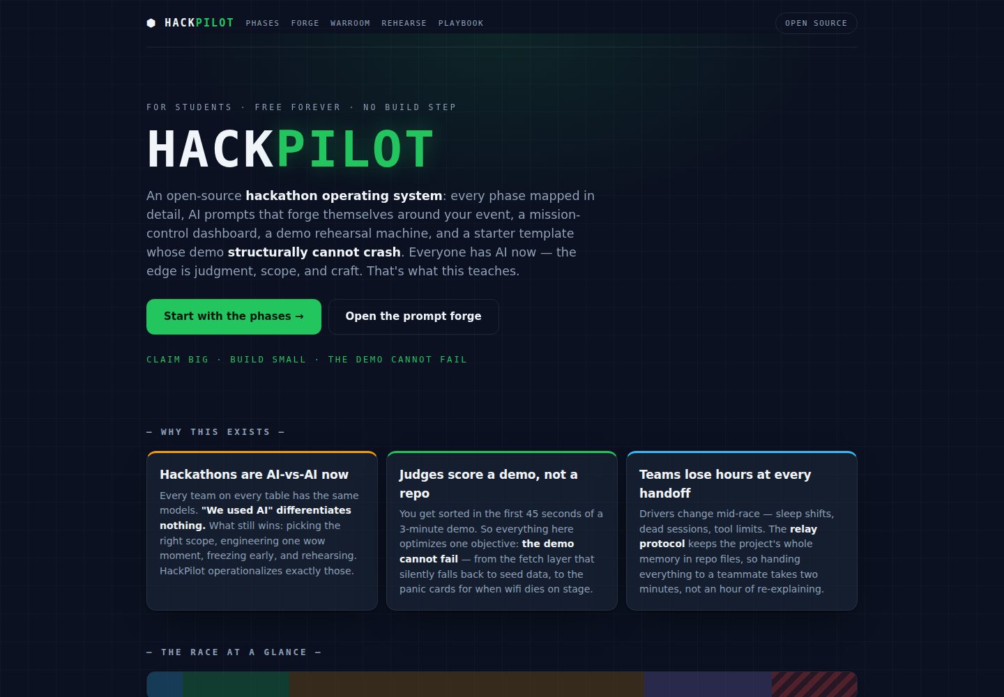 HackPilot · 桌面端首页