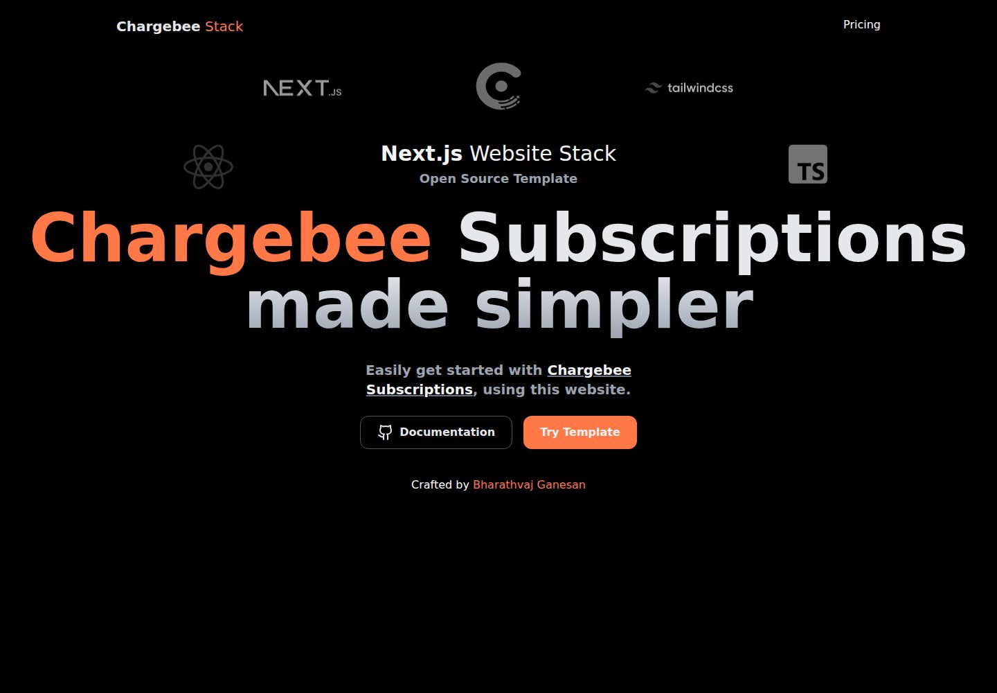 chargebee-nextjs-static 网站模板截图