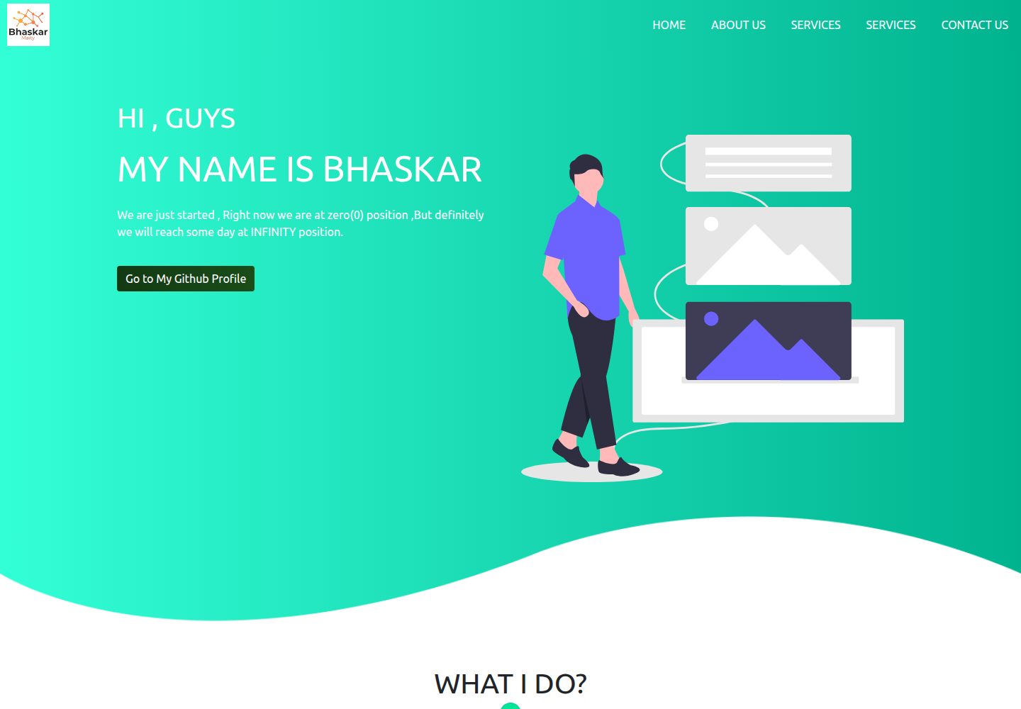 DummyPortfolioWebsite · 桌面端首页