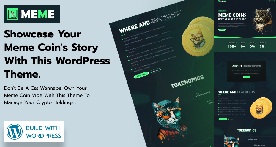 MemeCoin-WordPress-Theme 网站模板截图