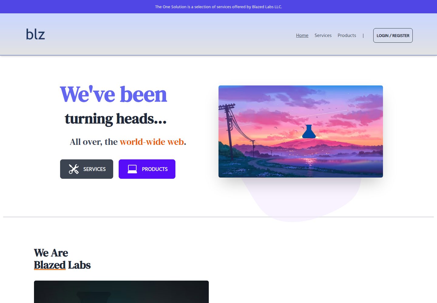fire-angular · Desktop homepage