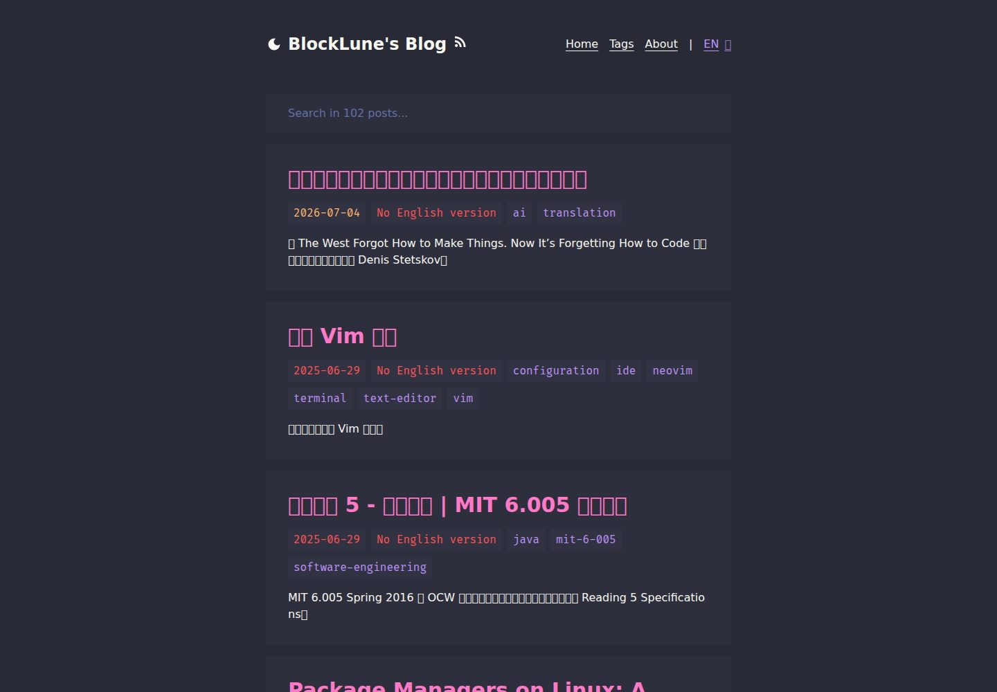 astro-dracula-blog 网站模板截图