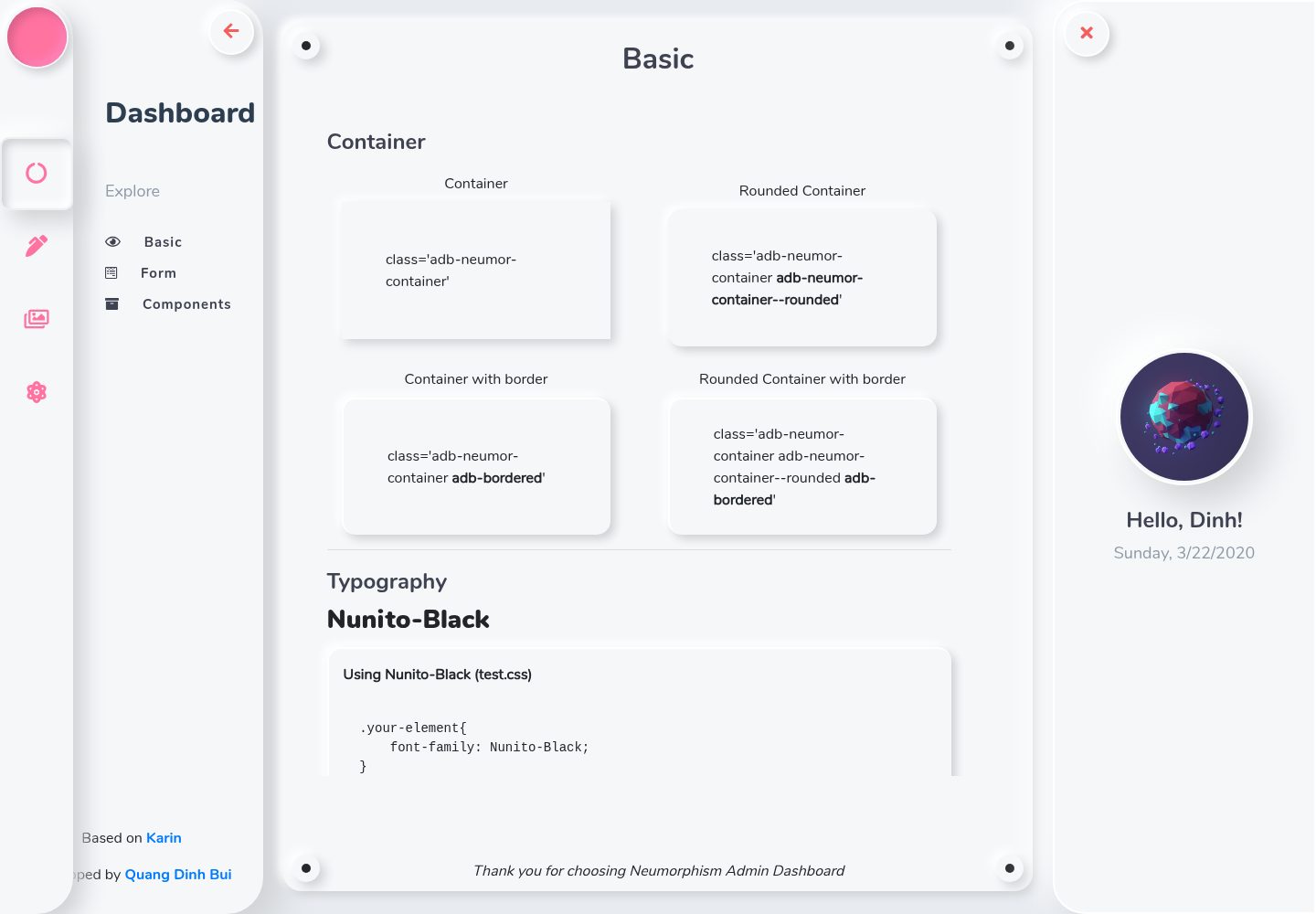AdminDashboard · Desktop homepage