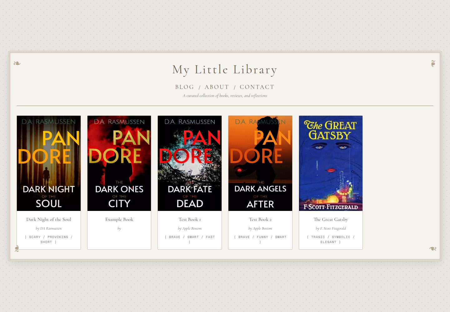 book-theme 网站模板截图