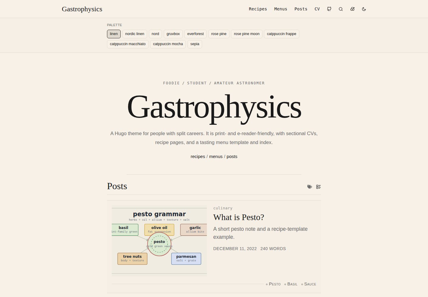 gastrophysics 网站模板截图