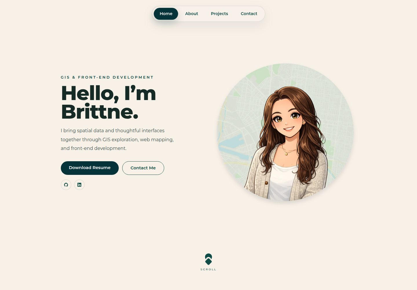 techfolio 网站模板截图