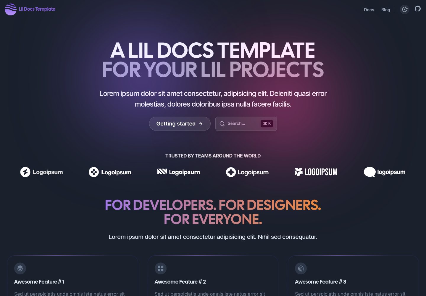 lil-docs-template 网站模板截图