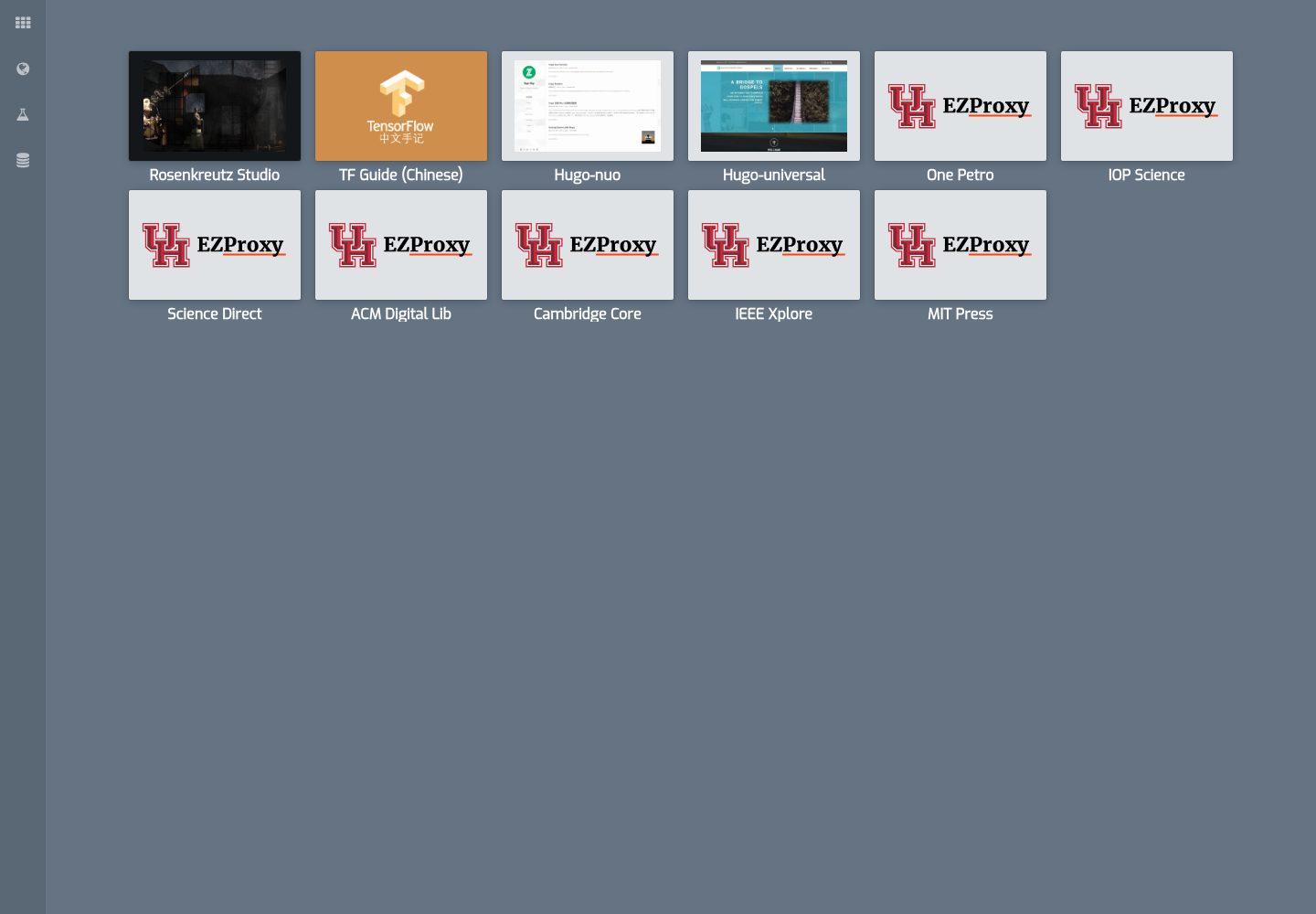 hugo-templates · Desktop homepage