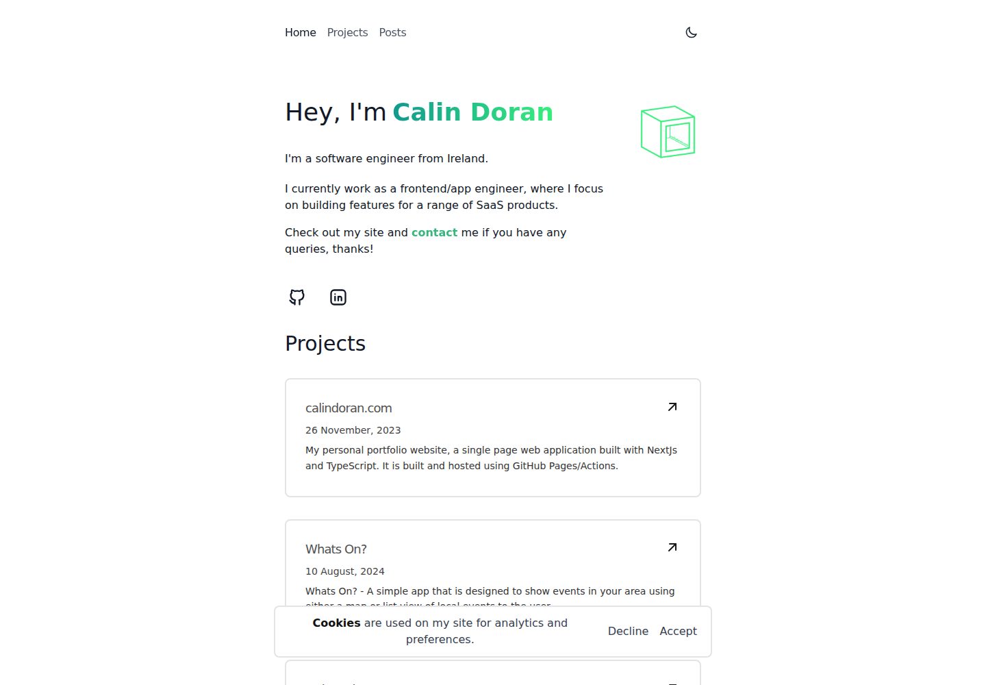 calindoran.com.public · Desktop homepage