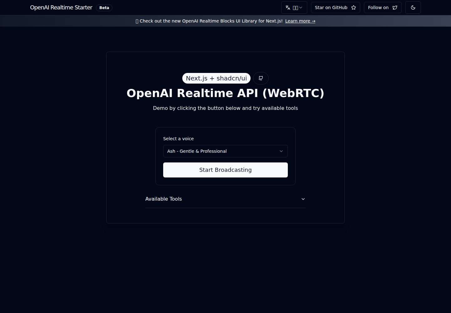 openai-realtime-api-nextjs 网站模板截图