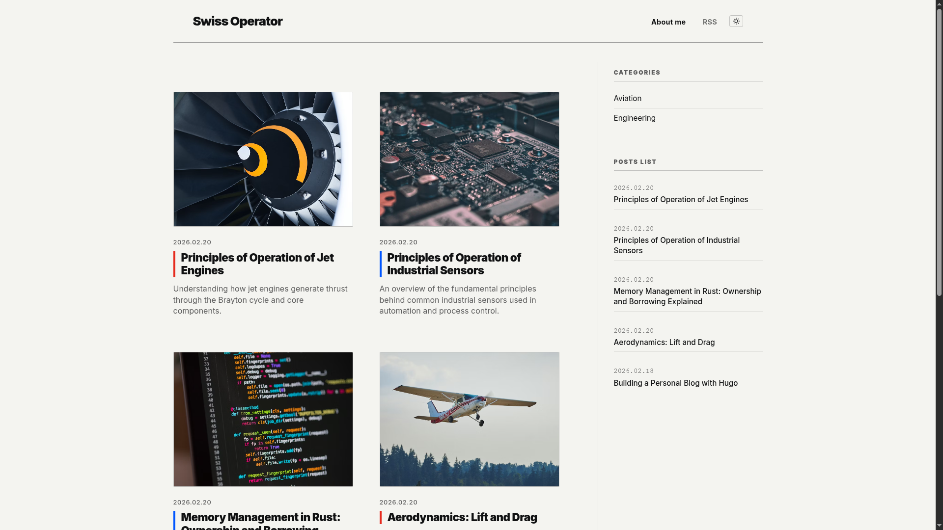 hugo-theme-swiss-operator 网站模板截图