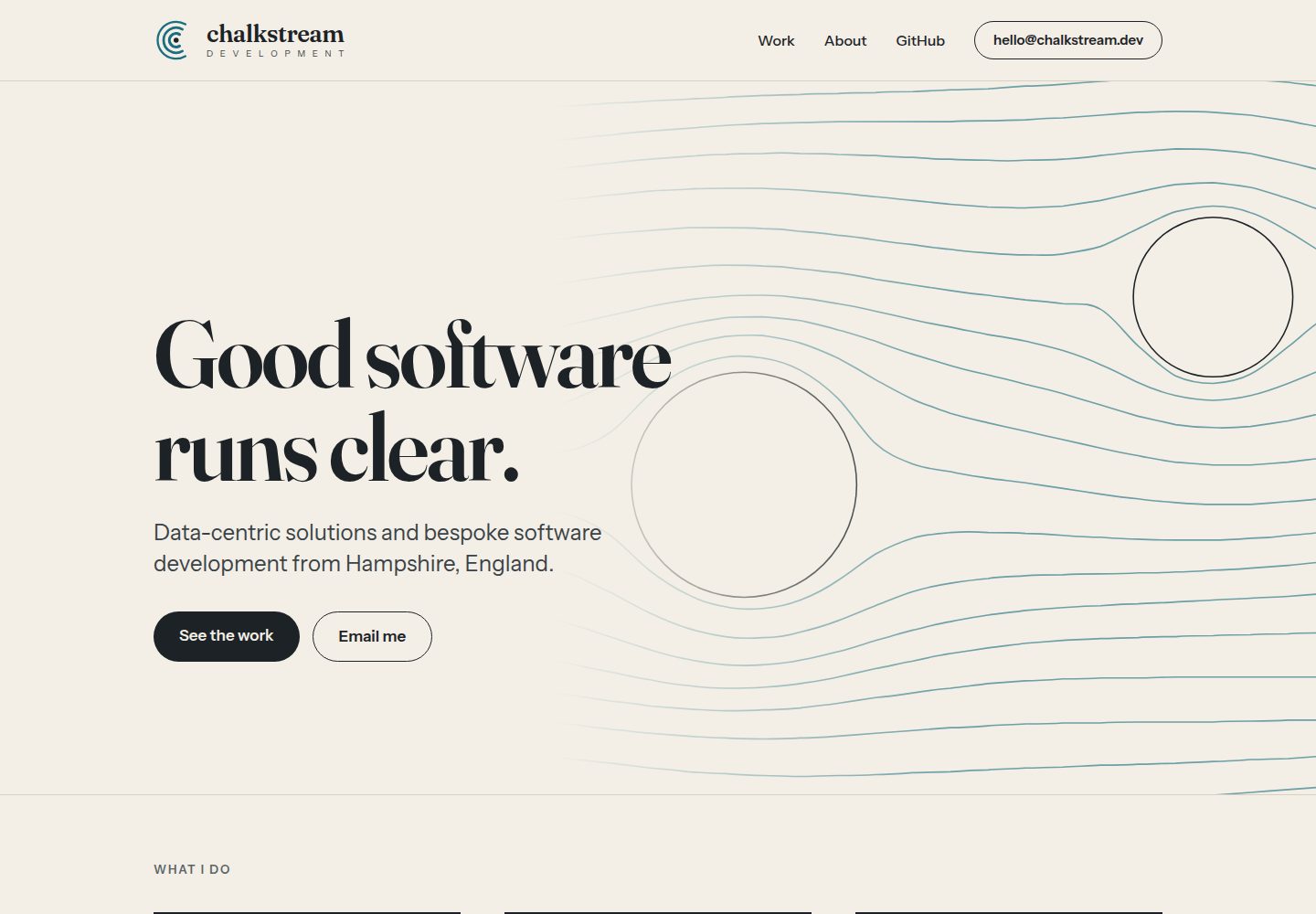 cress · Desktop homepage