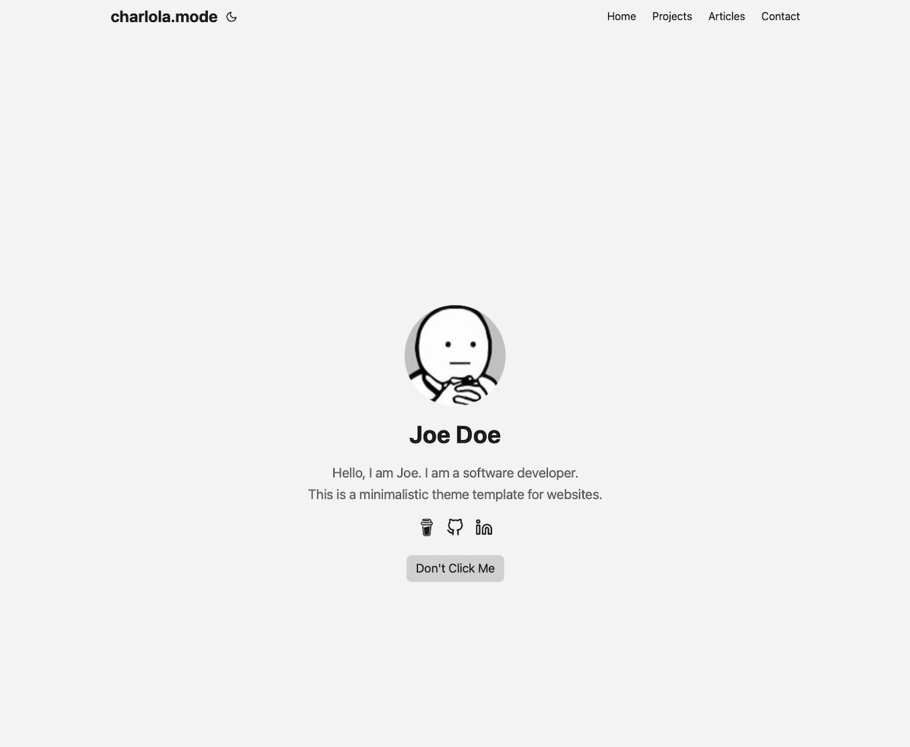 hugo-theme-charlolamode 网站模板截图