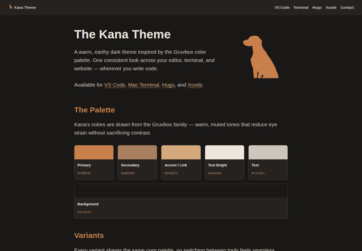 kana-hugo-theme 网站模板截图