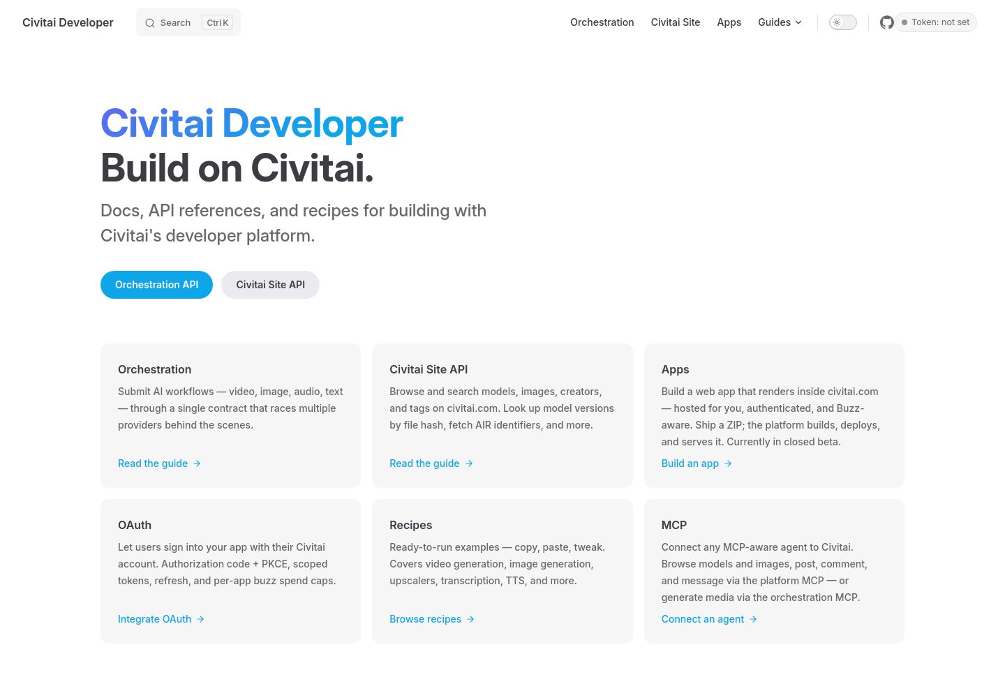 civitai-app-starters 网站模板截图
